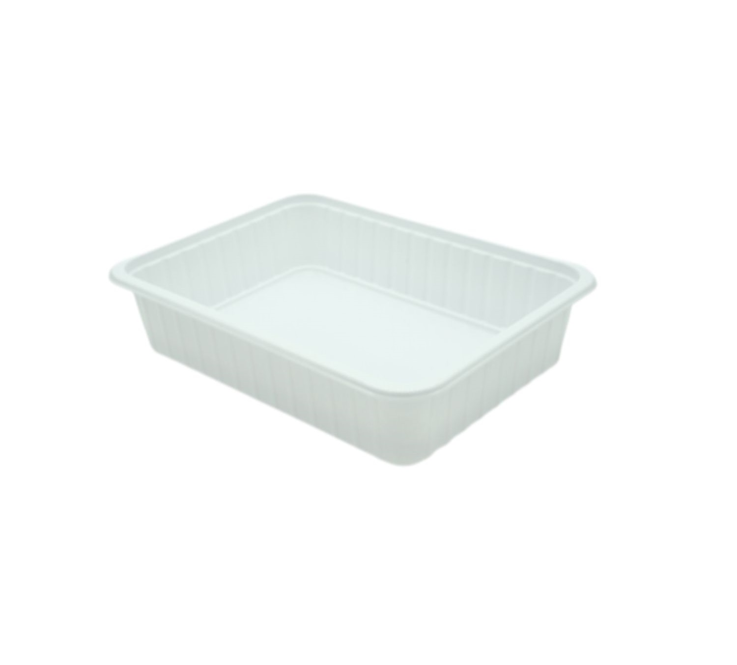 Szögletes alj 500 ml PP fehér standard (Coveris) 134106 (tető:22200014)