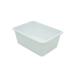Szögletes alj 1000 ml PP fehér standard (Coveris) 134104 (tető: 22200014)