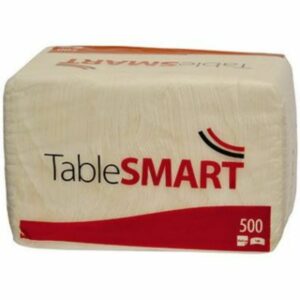 TableSMART szalvéta, 1r, 33x33 cm, szalvéta, fehér, 1/4 hajtott, 6x500db/krt
