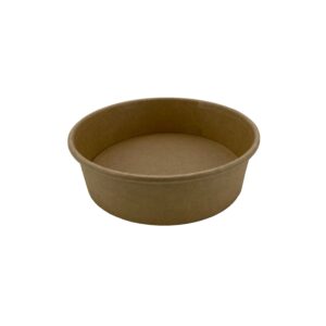 begreen kraft kerek tál, barna, 500 ml (10800164),Ø150 mm (tető:10800213)