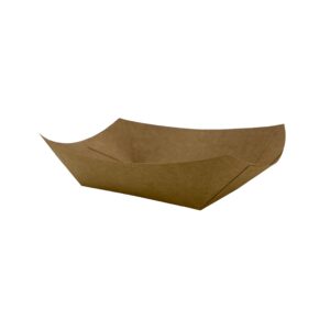 begreen csónak tálca barna ecokraft 171x125x40mm 400ml