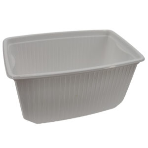 Univerzális szögletes ételszállító doboz PP, fehér, 1000ml (134958)