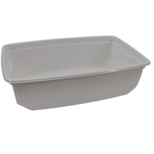 Univerzális szögletes ételszállító doboz PP, fehér, 500ml (134960)