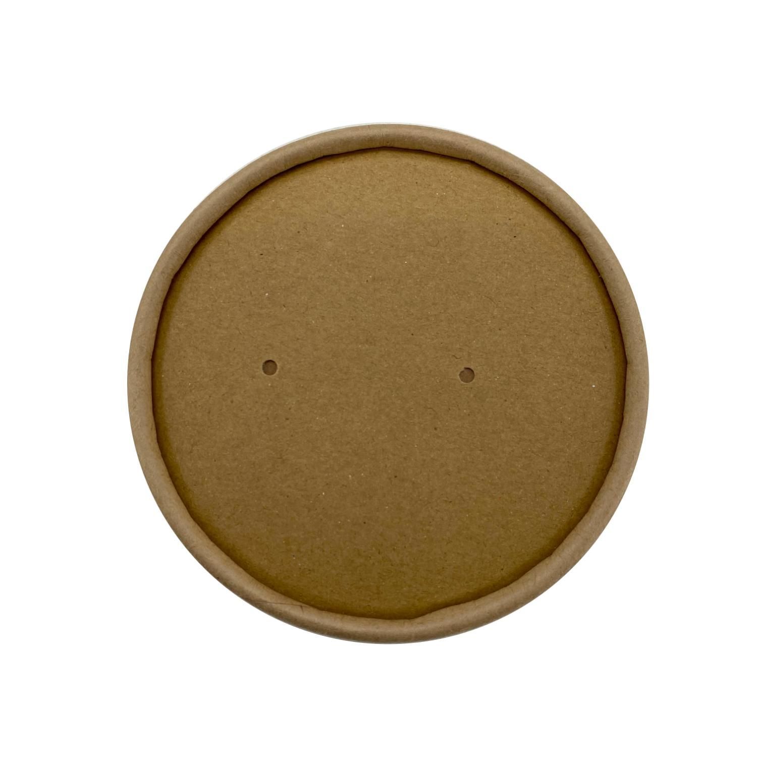 begreen leveses papírtégely tető,barna,Ø97 mm, 470ml-es tégelyhez új