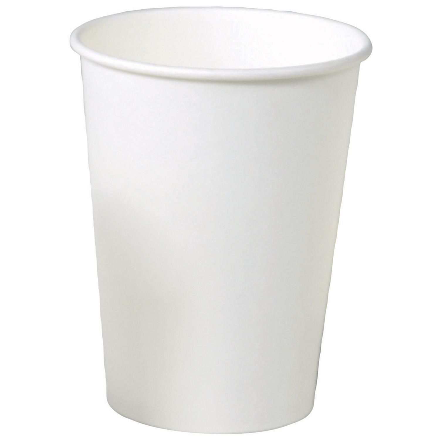Kaffebæger Pap Ø90xH110mm 30cl 12oz Single Wall Hvid
