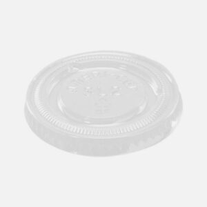 Plastlåg Ø62 mm APET Klar til Dressingbæger 60 ml