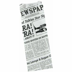 Fransk Hotdog pose Old News 70/30x185 mm med Fals