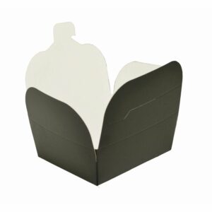Takeaway æske 500 ml 89x109x48 mm PE-Belagt Mat sort