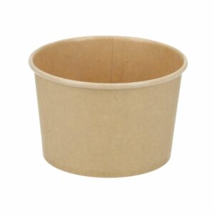 Papbæger Verive soup-to-go 240 ml /8 oz Ø96 x 58 mm pap/PLA Brun kraft
