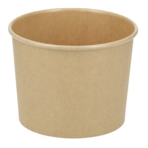 Papbæger Verive soup-to-go 350 ml /12 oz Ø96 x 69 mm pap/PLA brun kraft