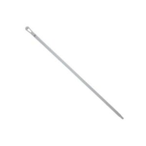 Skaft Ultra hygiejnisk Ø34x1500 mm med Gevind PP Hvid