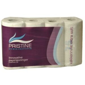 Køkkenrulle Pristine Extra Soft 2-lag Ø10.5cm L18mxB23cm Nyfiber Hvid