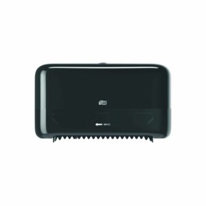 Dispenser Toiletpapir Tork T7 Mid-Size uden Hylse Sort til 2 rl
