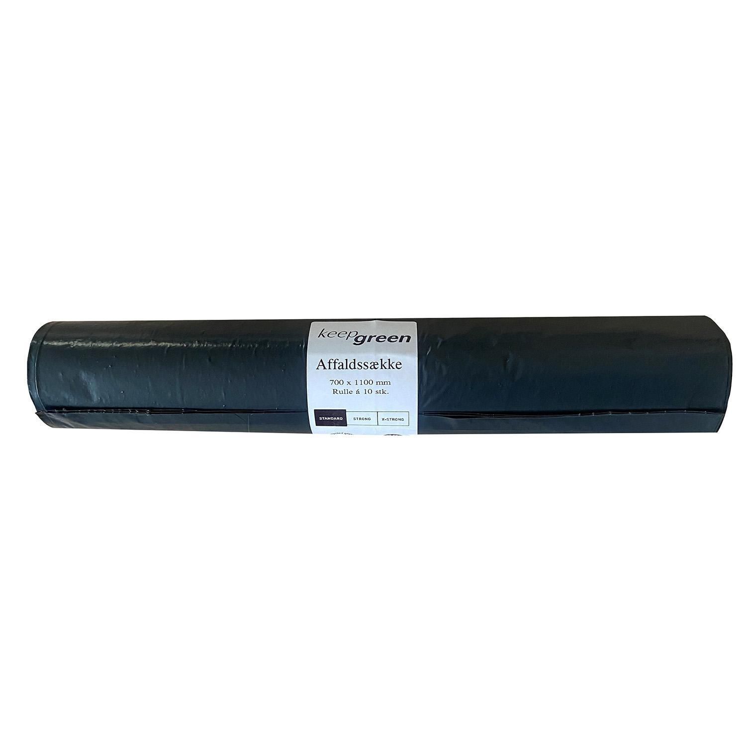 Sæk KeepGreen 100ltr B700xL1100mm 45my Standard Sort