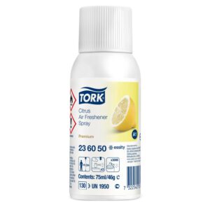 Luftfrisker Aerosol Tork Airfreshener Citrus 75ml med Parfume til Spray A1 disp