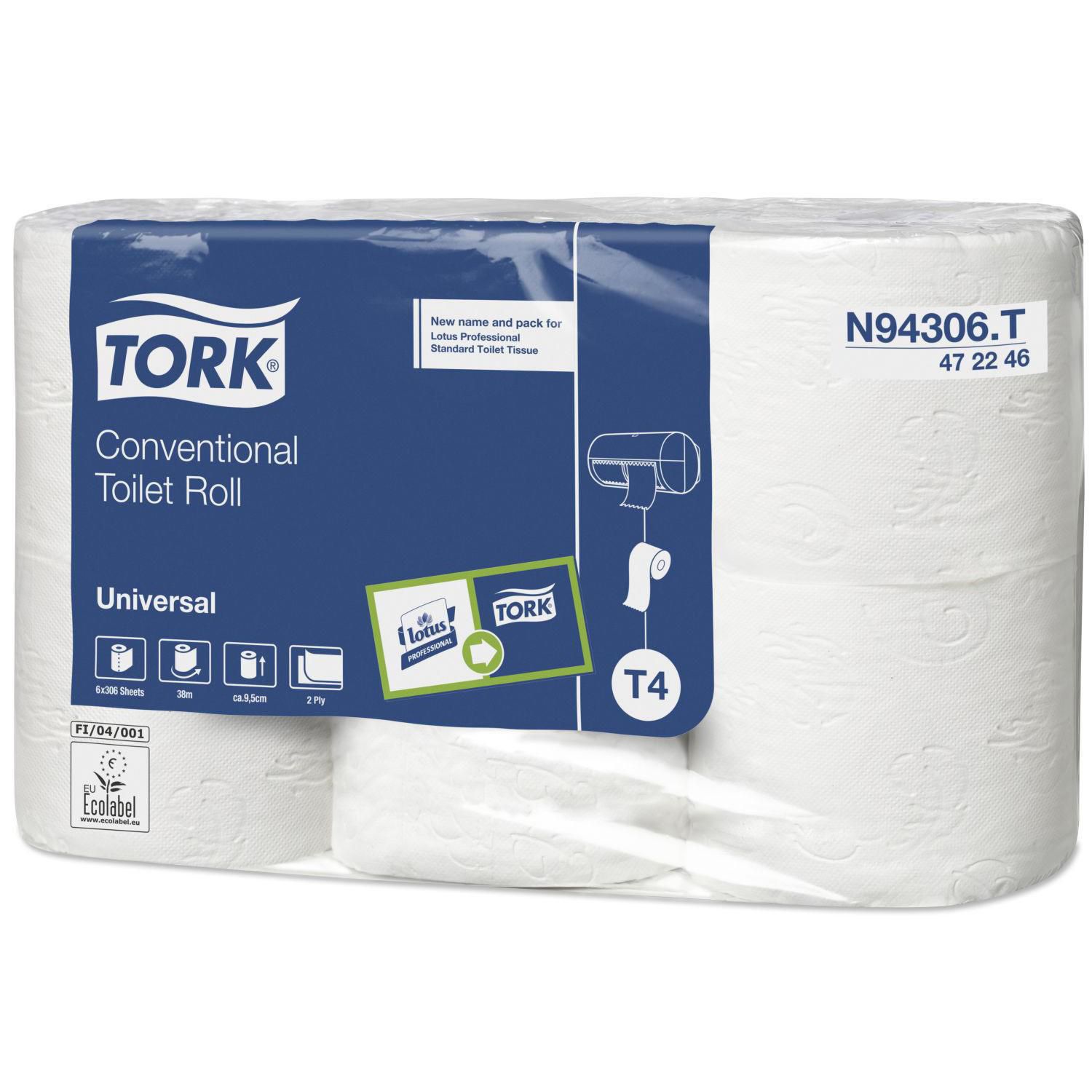 Toiletpapir Tork Universal 2-lag 38m