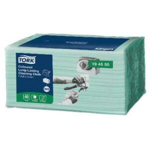 Rengøringsklud Tork Allround W8 30x38cm Grøn