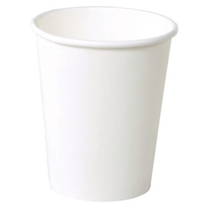 Kaffebæger Pap 25 cl 8 oz Ø80 mm Hvid neutral