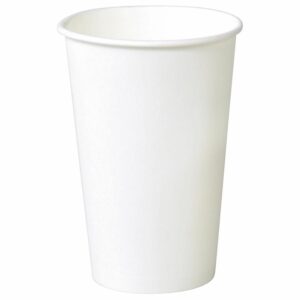 Kaffebæger Pap 40 cl 16 oz Ø90 mm Hvid neutral
