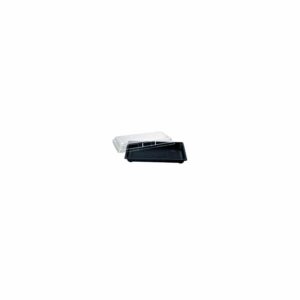 Sushibakke 600 ml 240x150x40 mm PS Sort/Klart låg