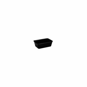 Bakke 960 ml 175x120x60 mm nudelbakke til microovn PP sort