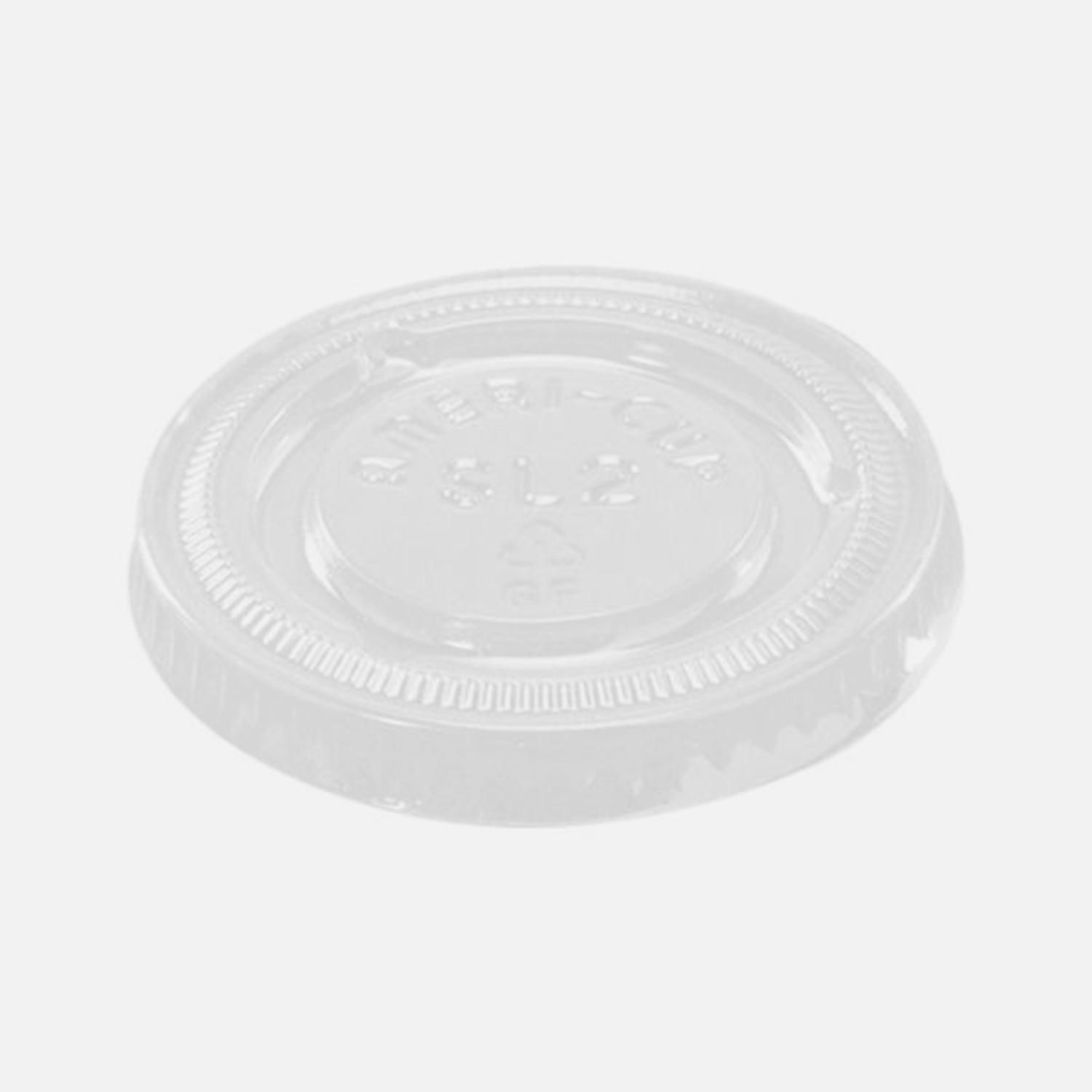 Plastlåg Ø62 mm APET Klar til Dressingbæger 60 ml