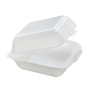 Burgerboks stor 150x150x72 mm Enkel lukketap XPS Hvid HP6