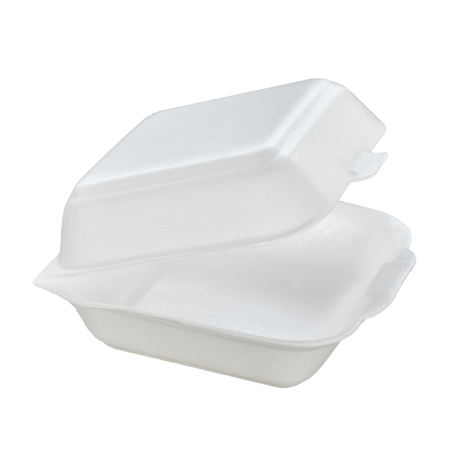 Burgerboks stor 150x150x72 mm Enkel lukketap XPS Hvid HP6