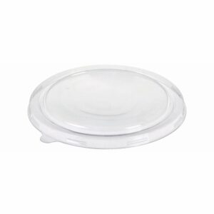 Plastlåg Catersource rundt Ø184 mm PET klart til brun kraft salatskål