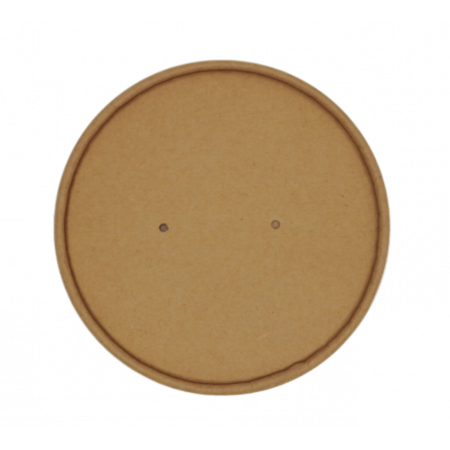 Låg Pap Ø150 mm PE-belagt m/ventilationshul Kraft Brun t/salatbæger 500/1000 ml