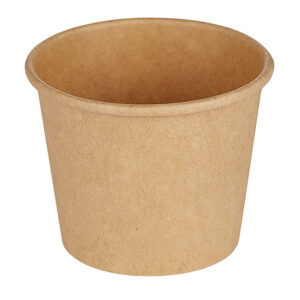 Dressingbæger 90 ml 3 oz Ø62 x 50 mm kraft pap/PE Brun