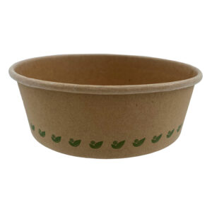 Salatskål Catersource rund 500 ml Ø150x45 mm brun karton/biocoating