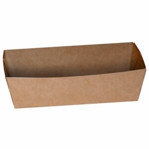 Pommes frites bakke nr 2 145x81x53 mm Brun