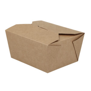 Takeaway æske Verive 90/106x110/127x65 mm 500 ml kraft biocoating Brun