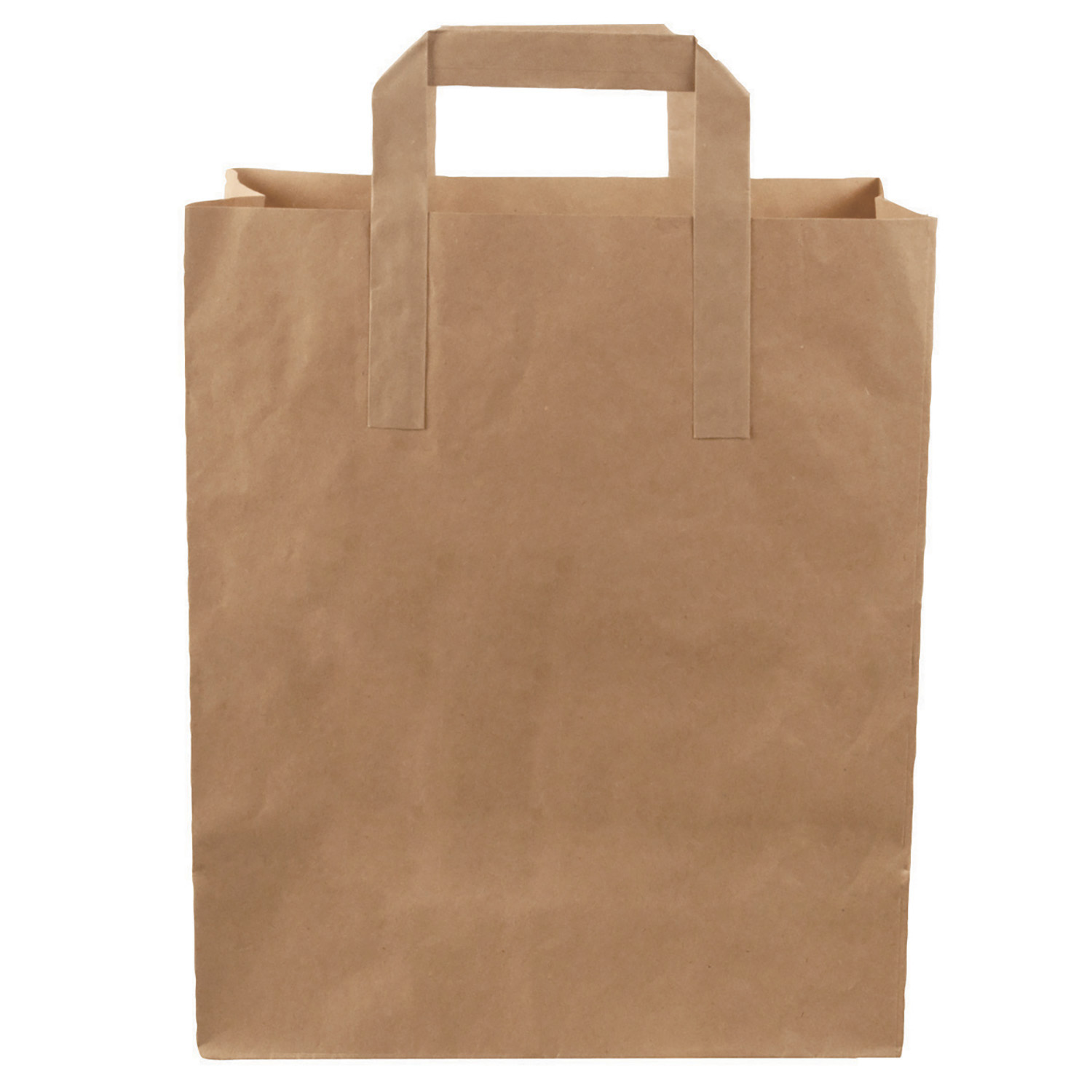 Bærepose Verive 8 ltr med hank 220x100x280 mm 70 gr brun kraft