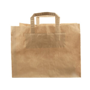 Bærepose Verive 22 ltr med hank 320x220x280 mm 80 gr brun kraft
