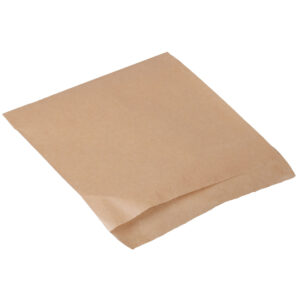 Burgerlomme stor 150x160 mm 40 gr Kraft/PE Brun
