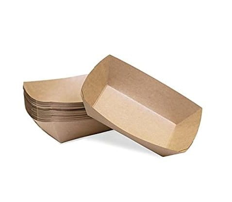 Tacka papierowa, kraft, M - 10,7 cm x 6,9 cm x 4,1 cm (paczka 50 szt.)