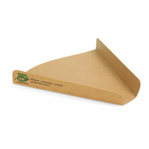 Tacka papierowa kraft na pizzę 18,3 x 17,1 x 2,5 cm (paczka 80 szt.)