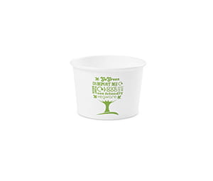 Pojemnik papierowy na zupy, desery, "Green Tree", fi 90 mm, 235 ml (paczka 50 szt.)