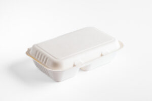 Menu box z cukrové třtiny - dvoudílny 250 x 160 x 70 mm