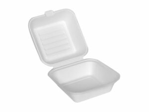 Burger box z cukrové třtiny 155 x 150 x 75 mm