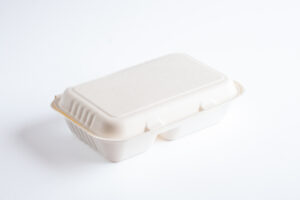Menu box - dvojdielny z cukrovej trstiny 250 x 160 x 70 mm