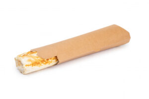 Krabička Pillow na tortilu kraft 200x70x55mm 600/750ml