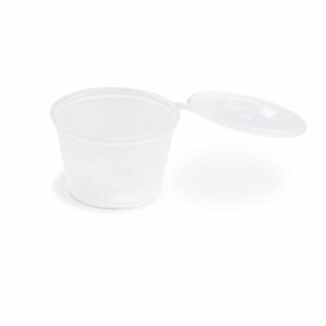 Dressingová miska PP s viečkom priehľadná Ø70mm 80ml
