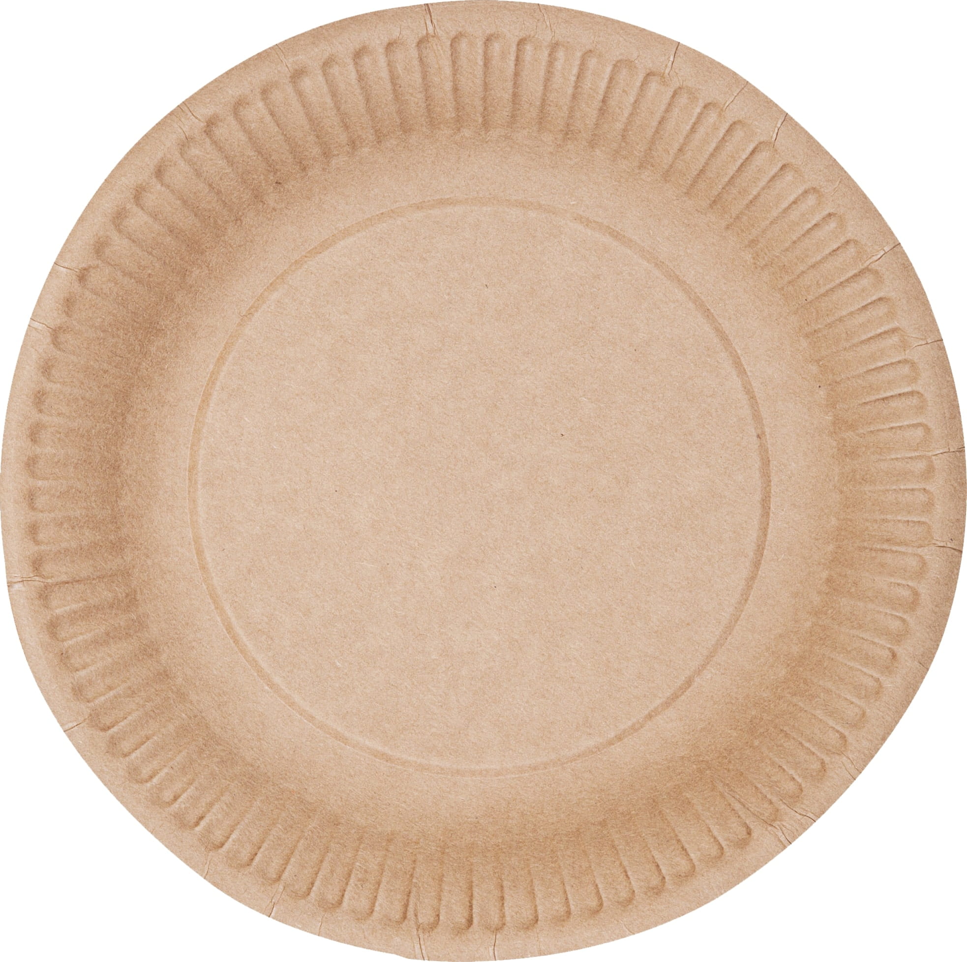 Pappteller aus Kraft fi 18 cm (Packung 50 Stück).
