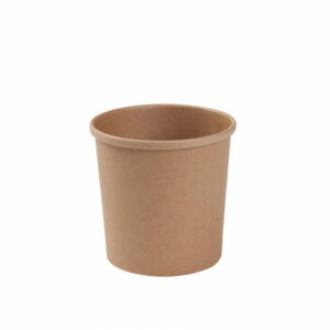 Pappbehälter, Kraft, fi 95 mm, 470 ml (Packung 25 Stück)