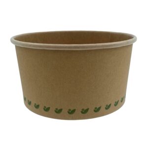 Salatskål Catersource rund 1000 ml Ø150x78 mm brun karton/biocoating