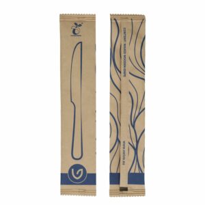 Kniv Verive 165 mm voksbehandlet træ enkeltpakket i papir