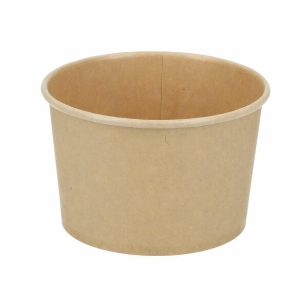 Papbæger Verive soup-to-go 240 ml /8 oz Ø96 x 58 mm pap/PLA Brun kraft